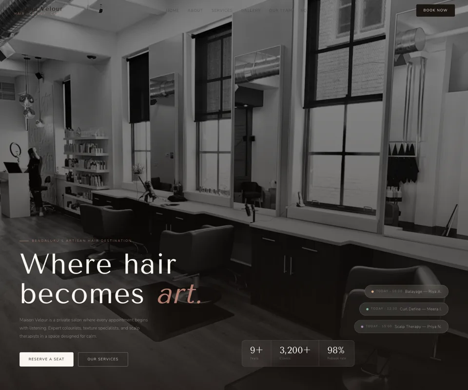 Salon Website